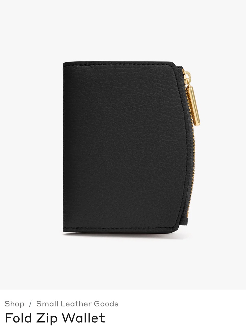Cuyana Fold Zip Wallet